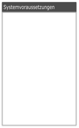Systemvoraussetzungen